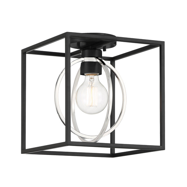 Designers Fountain - D260M-SF-MB - One Light Semi Flush Mount - Kew Gardens - Matte Black