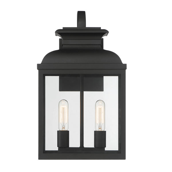 Designers Fountain - D262M-11EW-BK - Two Light Wall Lantern - Milton - Black