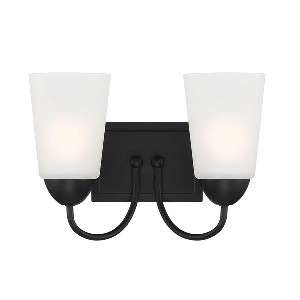 Designers Fountain - D267M-2B-MB - Two Light Vanity - Malone - Matte Black