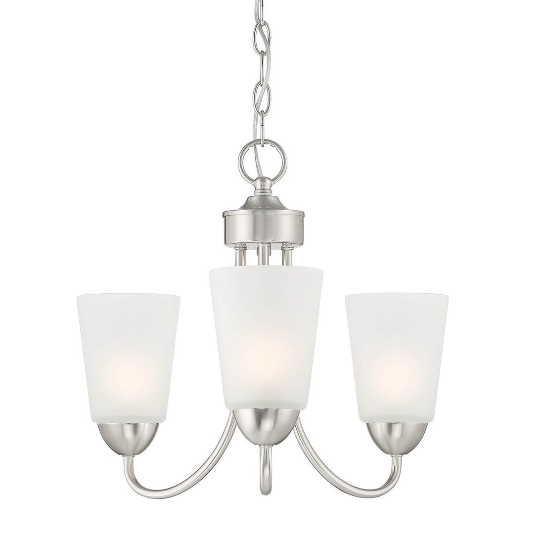 Designers Fountain - D267M-3CH-BN - Three Light Chandelier - Malone - Brushed Nickel