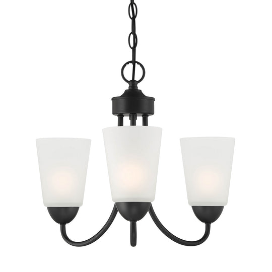 Designers Fountain - D267M-3CH-MB - Three Light Chandelier - Malone - Matte Black