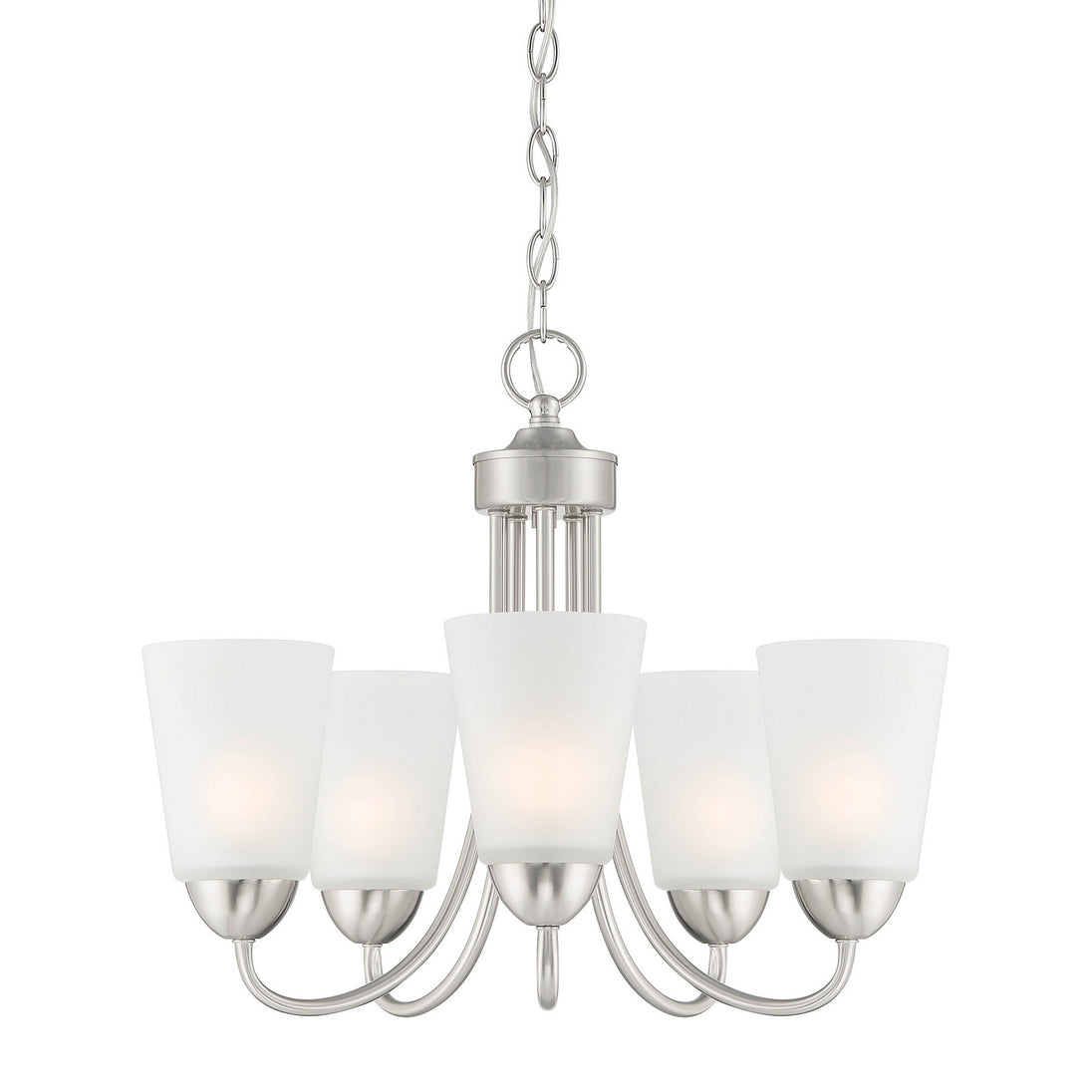 Designers Fountain - D267M-5CH-BN - Five Light Chandelier - Malone - Brushed Nickel