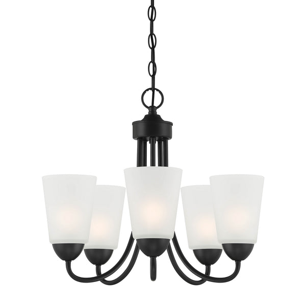 Designers Fountain - D267M-5CH-MB - Five Light Chandelier - Malone - Matte Black