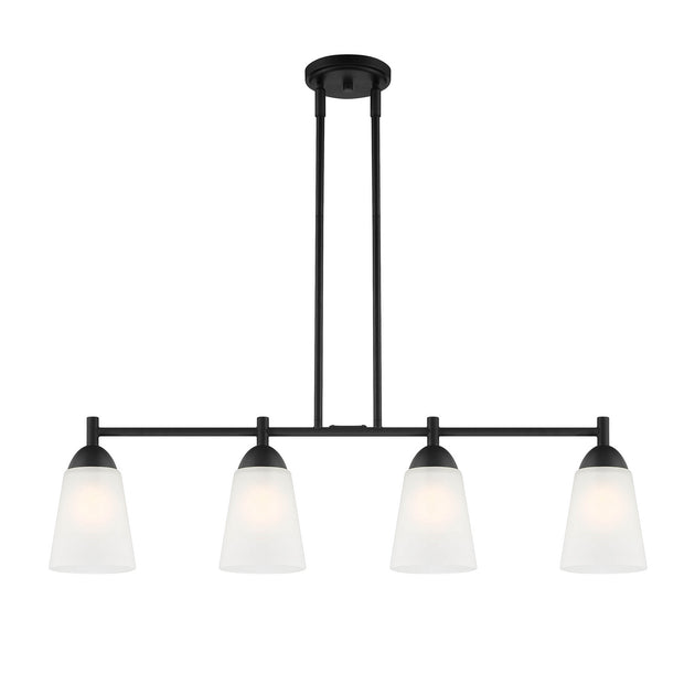 Designers Fountain - D267M-IS-MB - Four Light Island Pendant - Malone - Matte Black