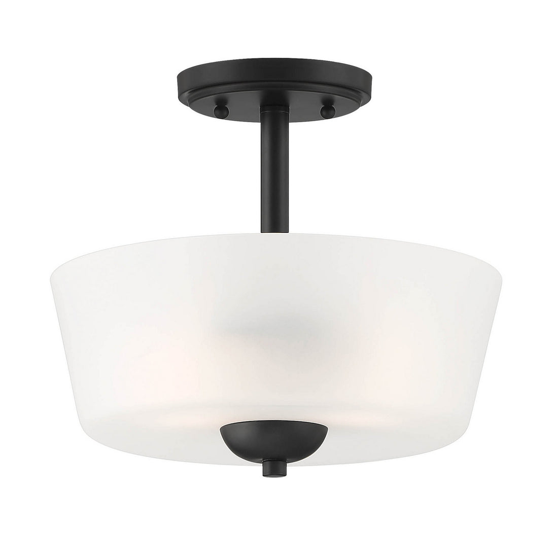 Designers Fountain - D267M-SF-MB - Two Light Semi-Flush Mount - Malone - Matte Black