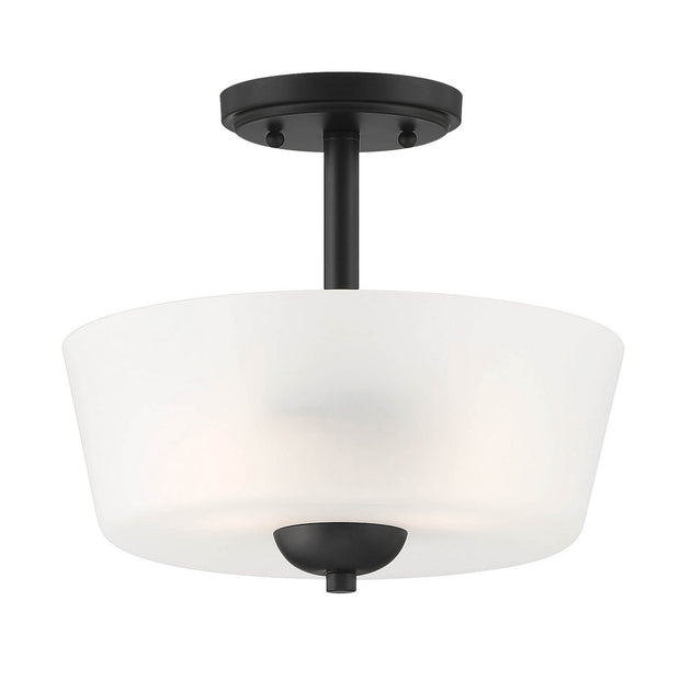 Designers Fountain - D267M-SF-MB - Two Light Semi-Flush Mount - Malone - Matte Black