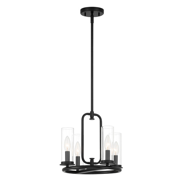 Designers Fountain - D268C-14P-MB - Four Light Pendant Convertible - Hudson Heights - Matte Black