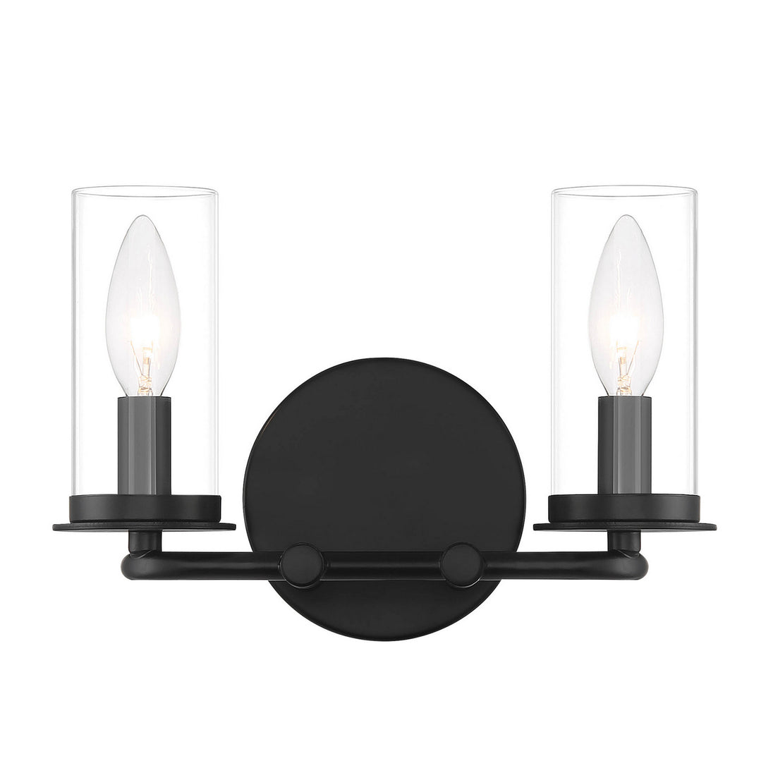 Designers Fountain - D268C-2B-MB - Two Light Vanity - Hudson Heights - Matte Black