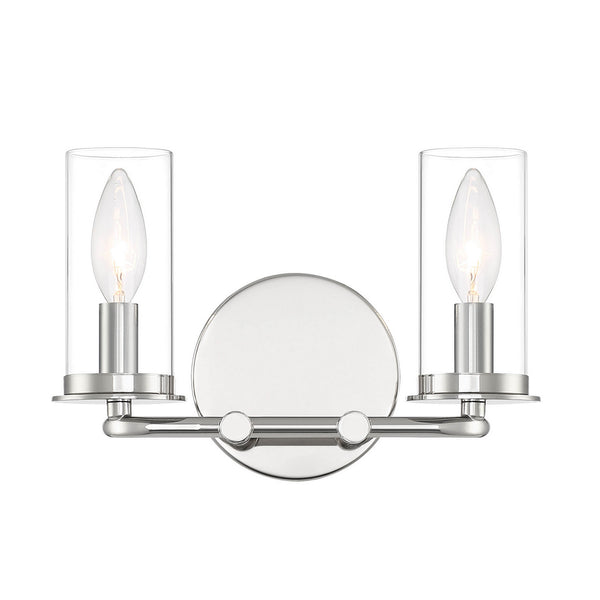 Designers Fountain - D268C-2B-PN - Two Light Vanity - Hudson Heights - Polished Nickel