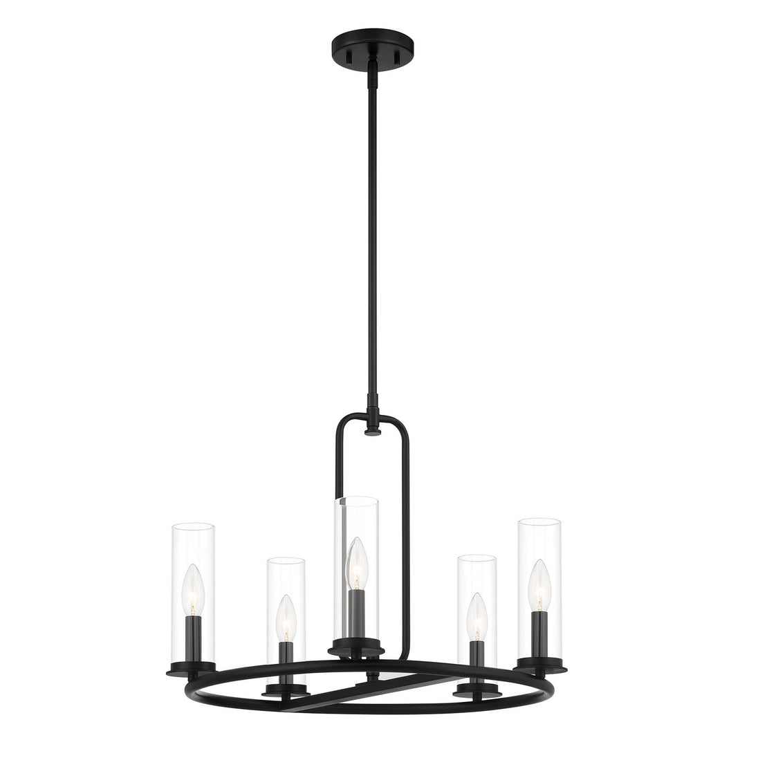 Designers Fountain - D268C-5CH-MB - Five Light Chandelier - Hudson Heights - Matte Black