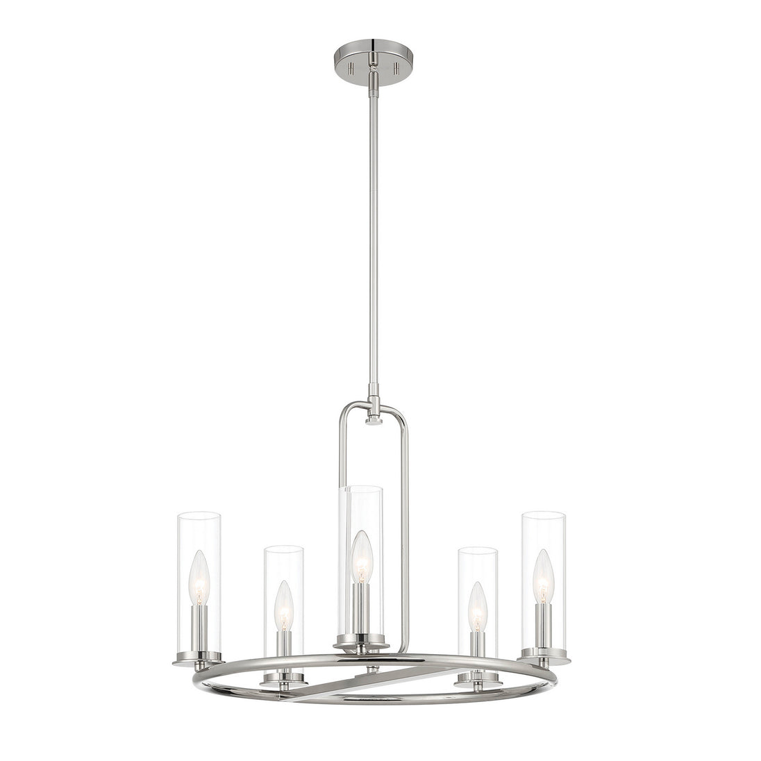 Designers Fountain - D268C-5CH-PN - Five Light Chandelier - Hudson Heights - Polished Nickel