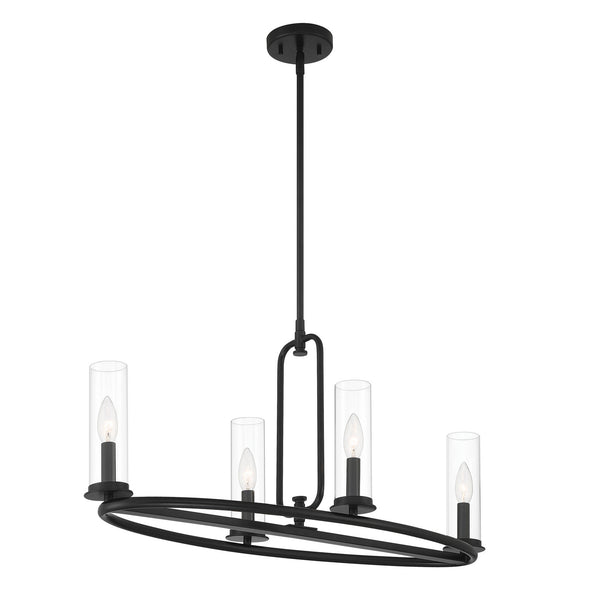 Designers Fountain - D268C-IS-MB - Four Light Island Pendant - Hudson Heights - Matte Black