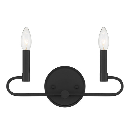 Designers Fountain - D269C-2B-MB - Two Light Vanity - Summit - Matte Black