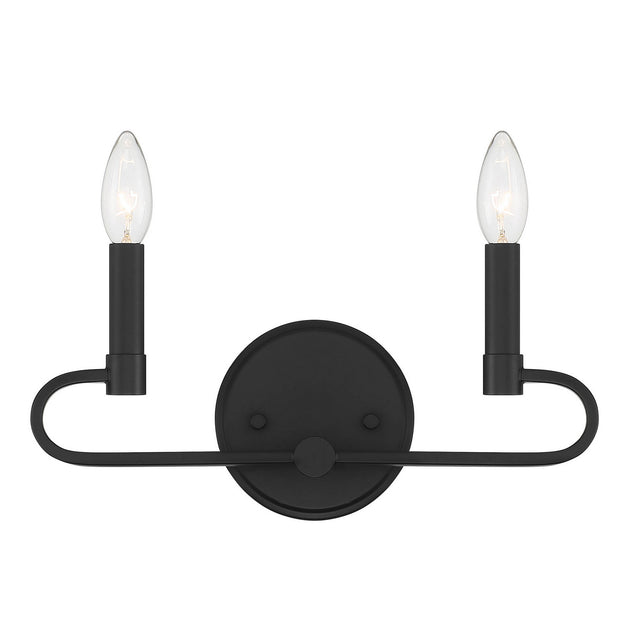 Designers Fountain - D269C-2B-MB - Two Light Vanity - Summit - Matte Black