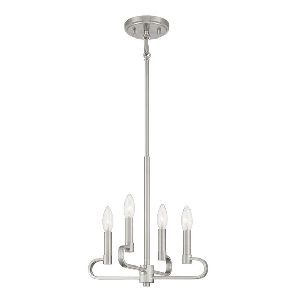 Designers Fountain - D269C-4CH-BN - Four Light Chandelier Convertible - Summit - Brushed Nickel