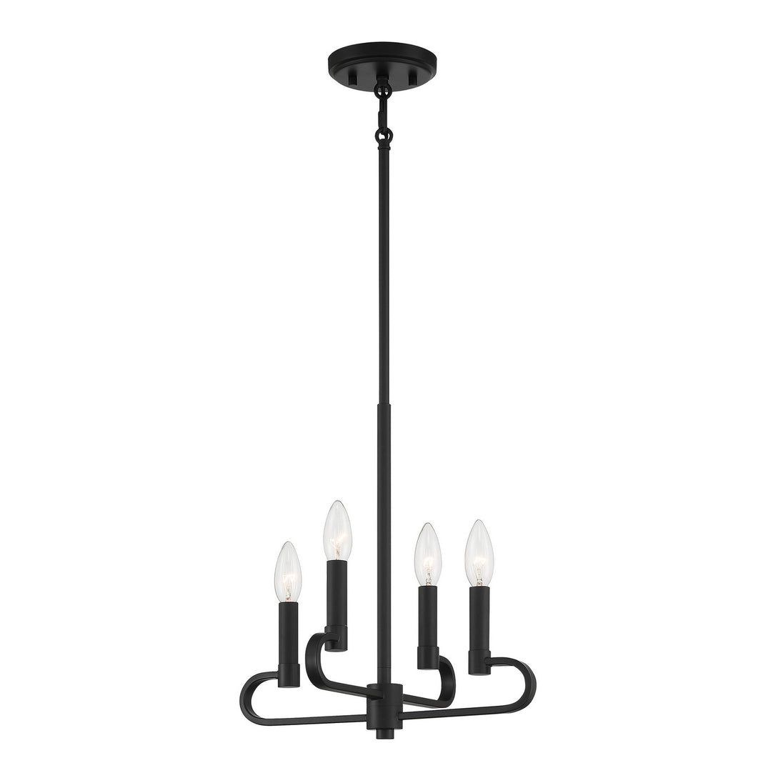 Designers Fountain - D269C-4CH-MB - Four Light Chandelier Convertible - Summit - Matte Black