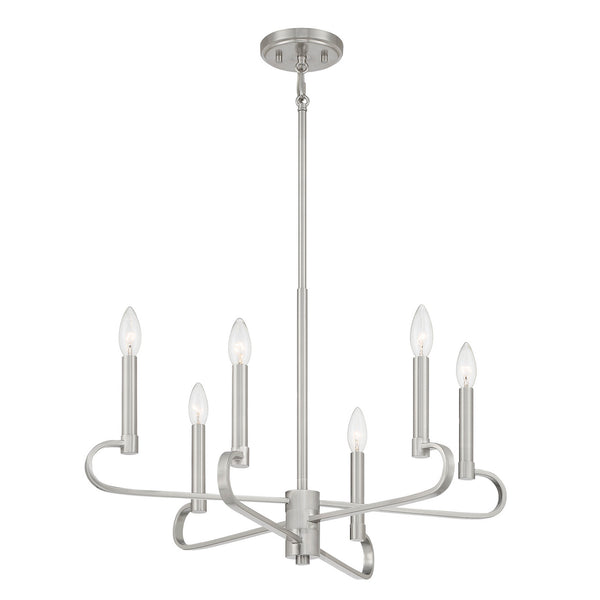 Designers Fountain - D269C-6CH-BN - Six Light Chandelier - Summit - Brushed Nickel