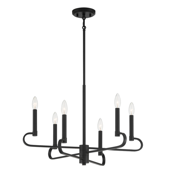 Designers Fountain - D269C-6CH-MB - Six Light Chandelier - Summit - Matte Black