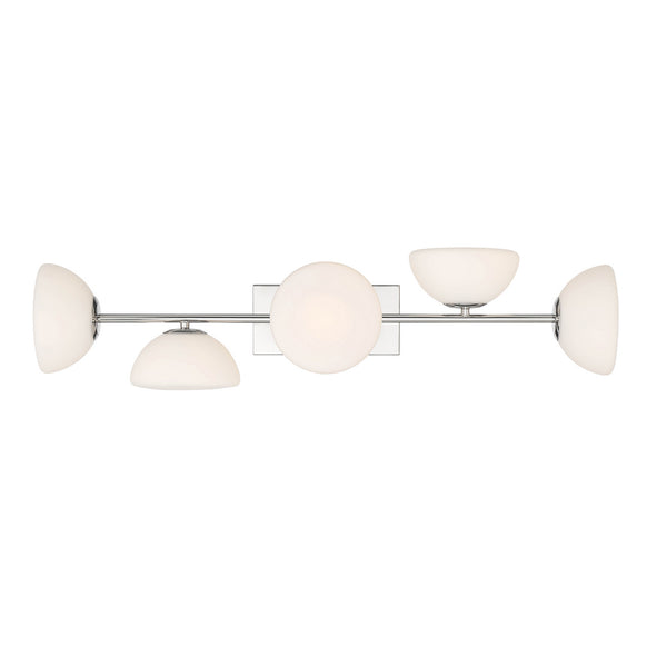 Designers Fountain - D270H-5B-PN - Five Light Vanity - Zio - Polished Nickel