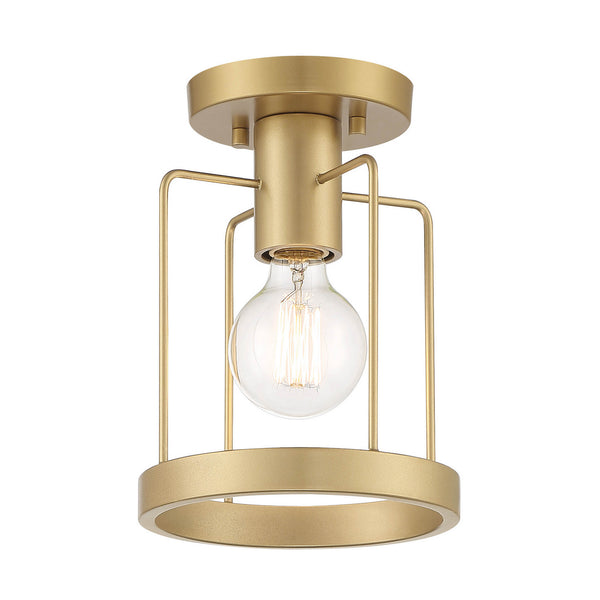 Designers Fountain - D273M-SF-GM - One Light Semi Flush Mount - Tafo - Golden Mist