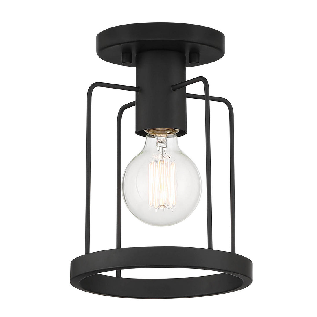Designers Fountain - D273M-SF-MB - One Light Semi Flush Mount - Tafo - Matte Black