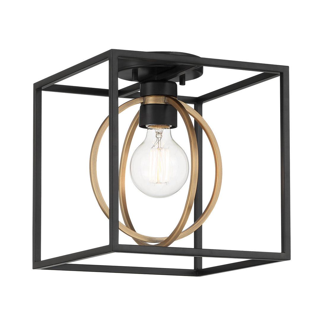 Designers Fountain - D276M-SF-MB - One Light Semi Flush Mount - Kew Gardens - Matte Black