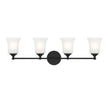 Designers Fountain - D278M-4B-MB - Four Light Vanity - Bronson - Matte Black