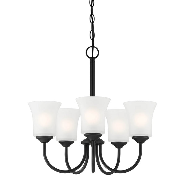 Designers Fountain - D278M-5CH-MB - Five Light Chandelier - Bronson - Matte Black