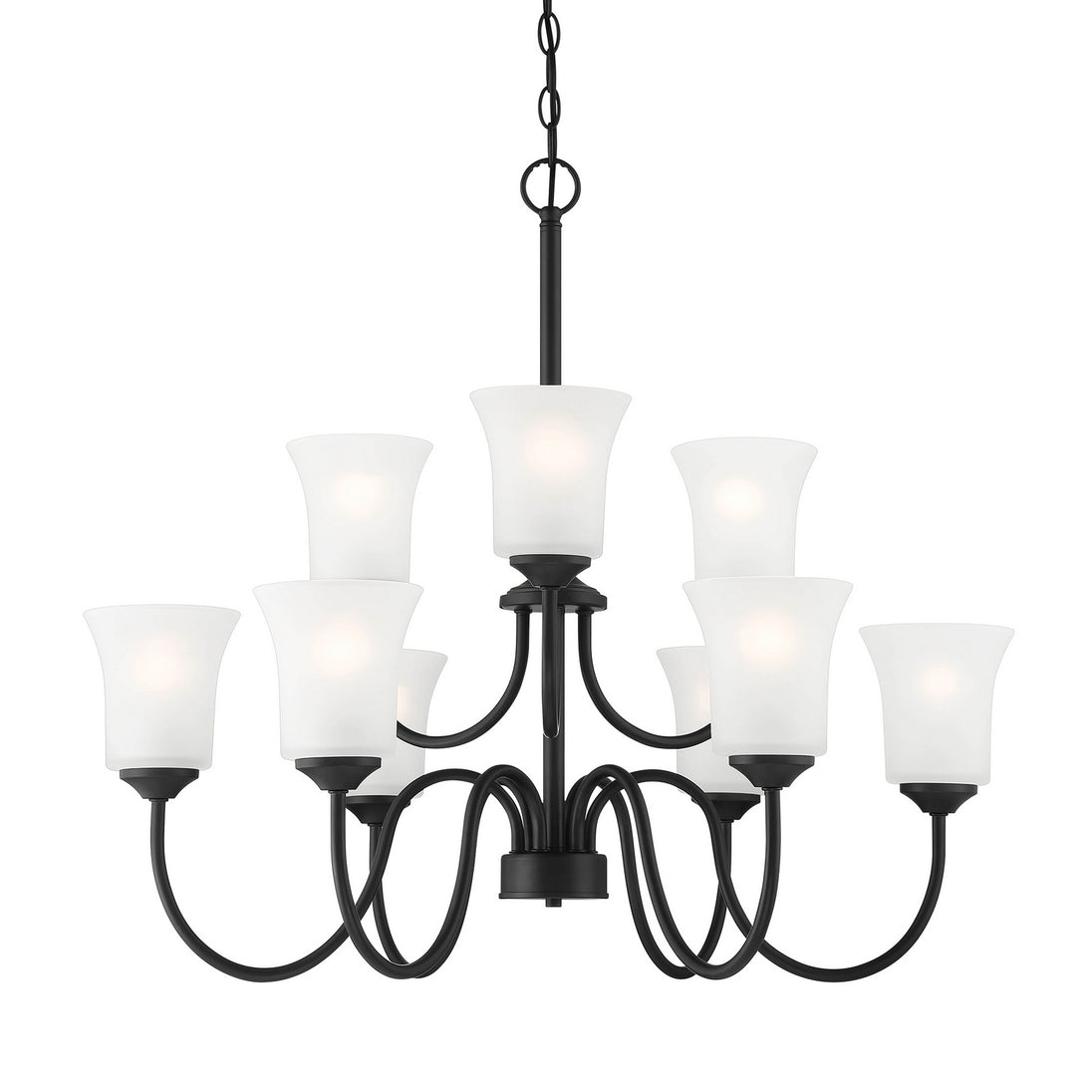 Designers Fountain - D278M-9CH-MB - Nine Light Chandelier - Bronson - Matte Black