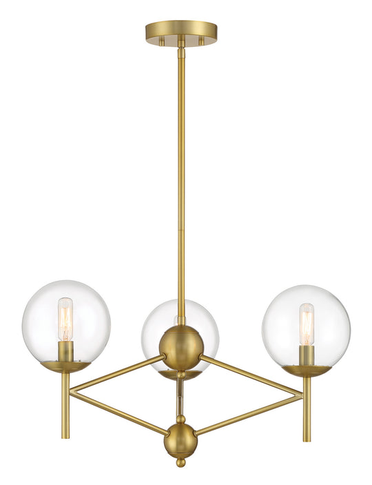 Minka-Lavery - 2796-695 - Three Light Pendant - Auresa - Soft Brass