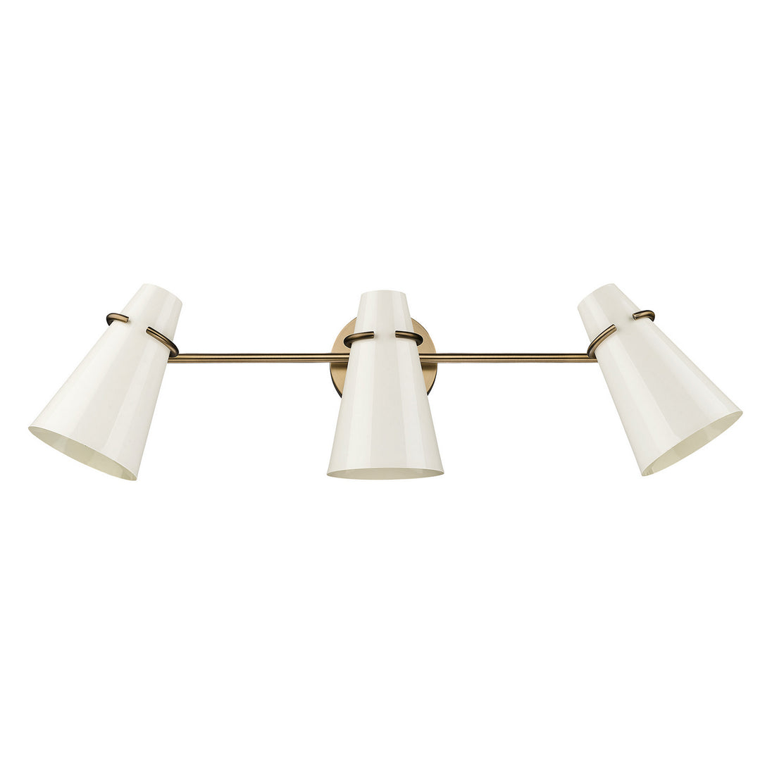 Golden - 2122-BA3 MBS-GE - Three Light Bath Vanity - Reeva - Modern Brass