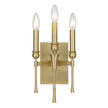 Golden - 3509-WSC BCB - Three Light Wall Sconce - Landon BCB - Brushed Champagne Bronze