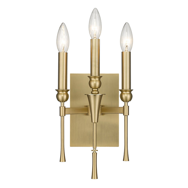 Golden - 3509-WSC BCB - Three Light Wall Sconce - Landon BCB - Brushed Champagne Bronze