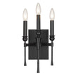 Golden - 3509-WSC BLK - Three Light Wall Sconce - Landon - Matte Black