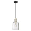 Golden - 1086-S BLK-HCG - One Light Pendant - Pedra - Matte Black