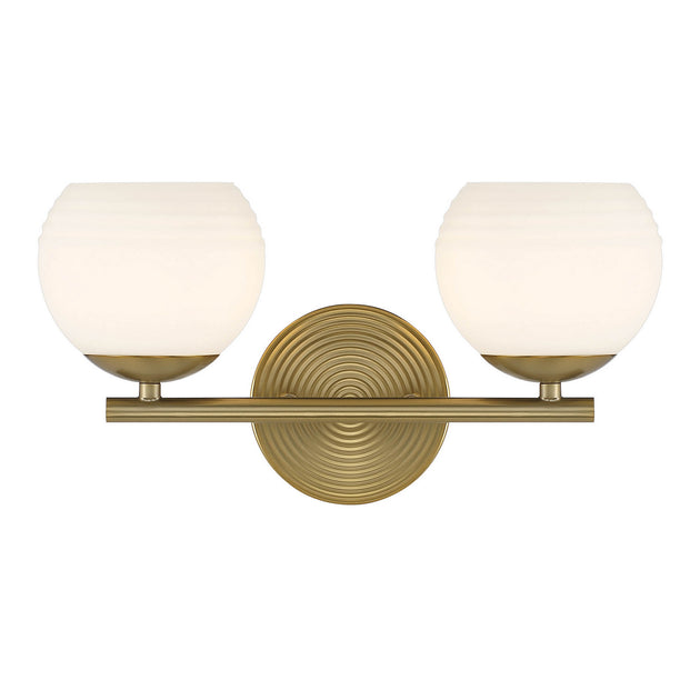 Designers Fountain - D251H-2B-BG - Two Light Vanity - Moon Breeze - Brushed Gold
