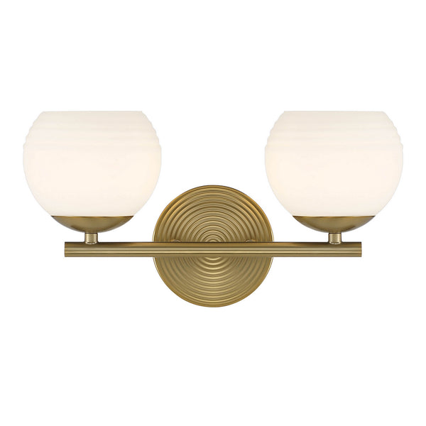 Designers Fountain - D251H-2B-BG - Two Light Vanity - Moon Breeze - Brushed Gold