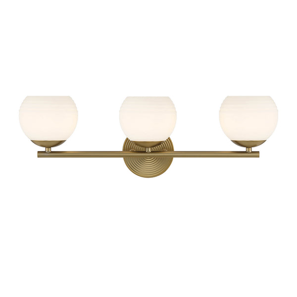 Designers Fountain - D251H-3B-BG - Three Light Vanity - Moon Breeze - Brushed Gold