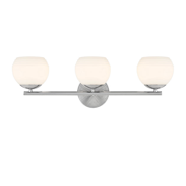 Designers Fountain - D251H-3B-PN - Three Light Vanity - Moon Breeze - Polished Nickel