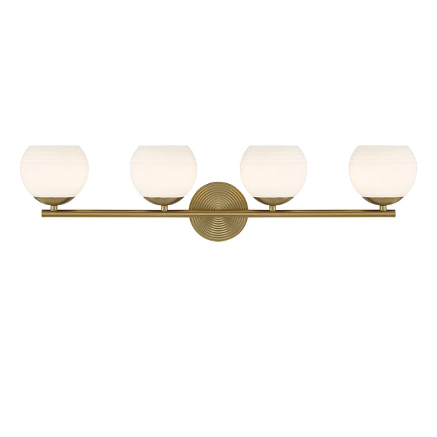 Designers Fountain - D251H-4B-BG - Four Light Vanity - Moon Breeze - Brushed Gold