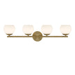 Designers Fountain - D251H-4B-BG - Four Light Vanity - Moon Breeze - Brushed Gold