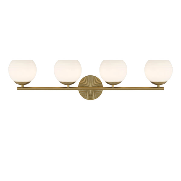 Designers Fountain - D251H-4B-BG - Four Light Vanity - Moon Breeze - Brushed Gold