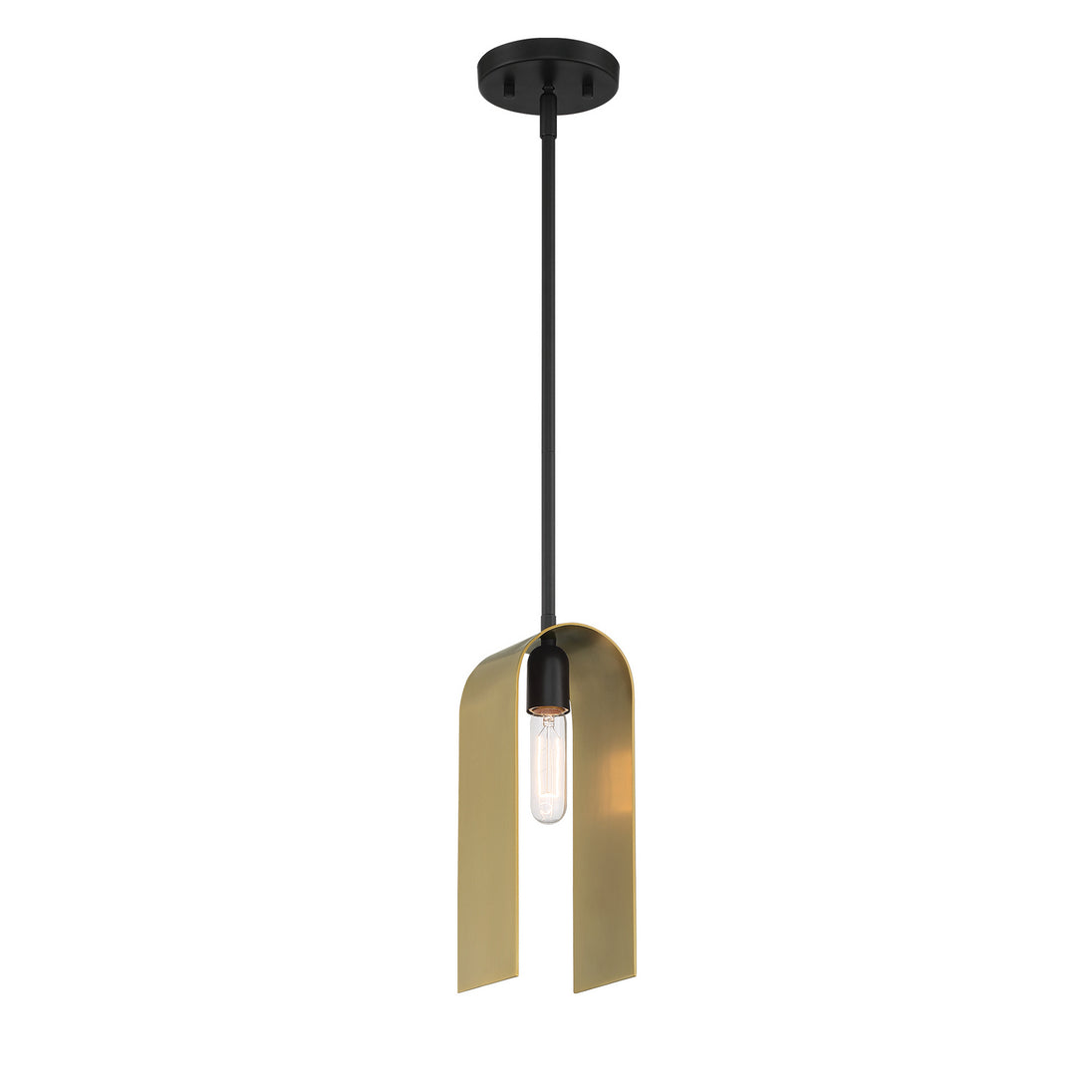 Designers Fountain - D263M-4P-MB - One Light Pendant - U Turn - Matte Black