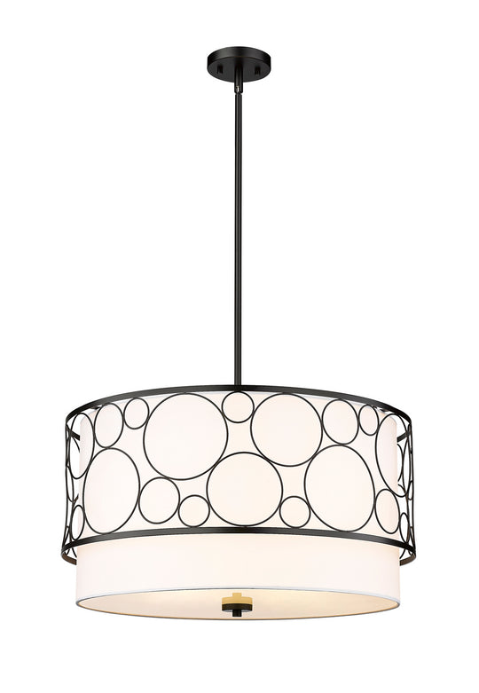 Z-Lite - 197-24MB - Four Light Chandelier - Kendall - Matte Black