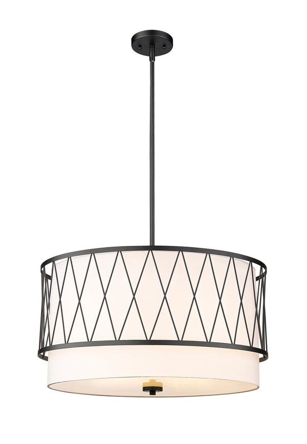 Z-Lite - 198-24MB - Four Light Pendant - Dalton - Matte Black