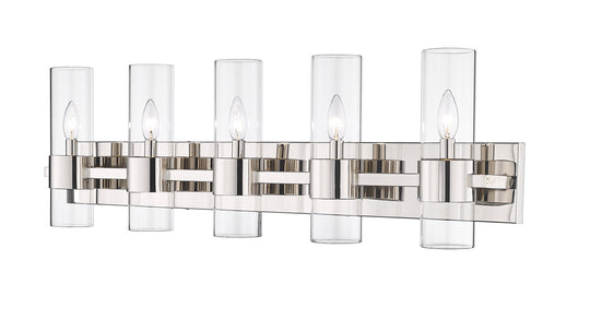 Z-Lite - 343-5V-PN - Five Light Vanity - Lawson - Polished Nickel