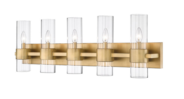 Z-Lite - 343-5V-RB - Five Light Vanity - Lawson - Rubbed Brass