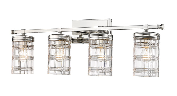 Z-Lite - 344-4V-PN - Four Light Vanity - Archer - Polished Nickel