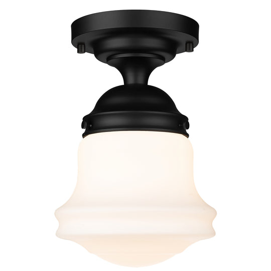 Z-Lite - 735F10-MB - One Light Flush Mount - Vaughn - Matte Black