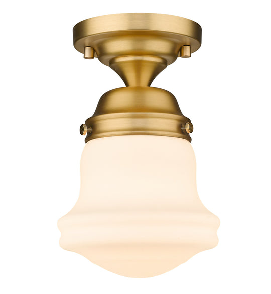 Z-Lite - 735F1-HBR - One Light Flush Mount - Vaughn - Heritage Brass